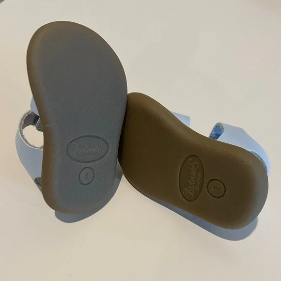 FootMates Light Blue Baby Sandals with Buckles - Picture 5 of 5